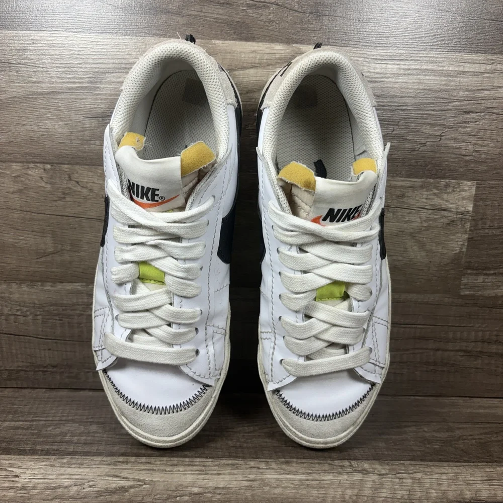 Nike Blazer Low 77 Jumbo White Black Mens US Size 10 EUR 44 DN2158-101 Sneakers
